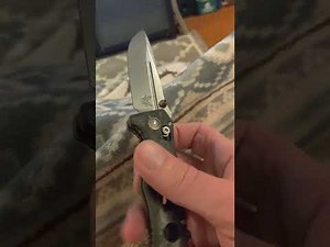 Benchmade Mini Adamas Folding Knife Review! Marbled Carbon Fiber Handle! CPM Magnacut blade! Sexy!