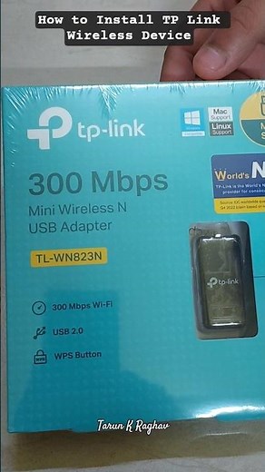 How to Unwrap & install TP Link Mini Wireless N USB Adapter in PC 🖥 #tplink #wireless #installation