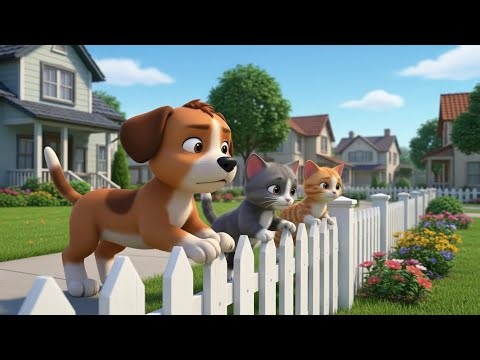 Cute Animal Friendship | Dog and Cat Cartoon