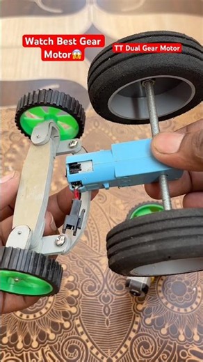 Amazing System for Rc Car 🚙 Making gear Box with Gear motor #shortvideo #shorts #gear #dcmotor