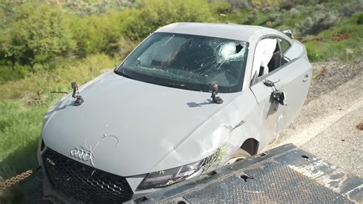 He floored it and sent a $300K car off a cliff