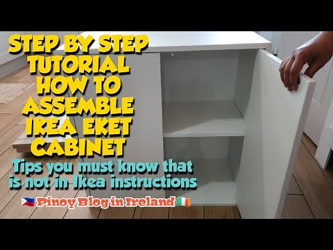 IKEA EKET LARGE CABINET UNBOXING ASSEMBLY QUICK & EASY IDEAS HACKS & TIPS OF INSTALLING 🌞 JnC CORNER
