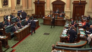 The Opening of Parliament -- In the lead up to opening day on 5 February we will show you some of the features of the ceremony. -- The Usher of the Black Rod at the House of Assembly To make sure all of the members of Parliament hear the Governor’s address, the Usher of the Black Rod comes over from the Legislative Council to the House of Assembly to request that the members attend in the Legislative Council. #saparli | Parliament of South Australia