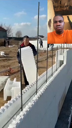 3.3K views · 35 reactions | This house is built with Thermocol blocks not bricks 隣. A new building method called insulated concrete forms uses thermocol blocks filled with reinforced concrete to create wall stronger, more durable and better insulated than traditional bricks wall. | Call Mi Orlando | Facebook