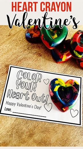 19 reactions · 12 shares | Heart Crayon Valentine’s! ❤️ Free...