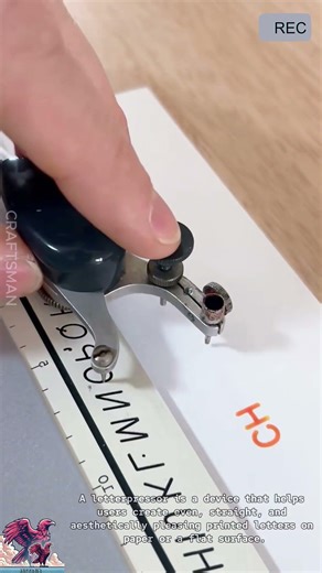 Lettering Tool For Perfect Print Writing #video #viral #creative #technology #machine