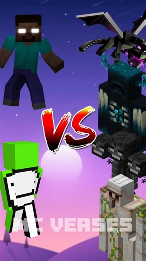 Herobrian & Dream vs Minecraft all mobs #edit #shorts