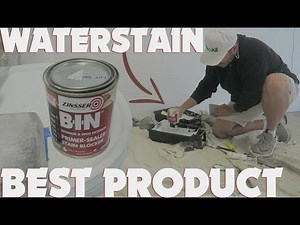 How to paint over a water Stain on ceiling using bin primer stain blocker