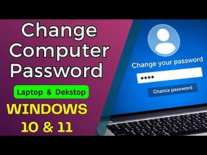 How to Change Windows Computer Password | Windows 10 & 11, Laptop & Desktop PC