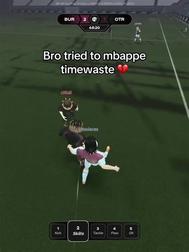 Roblox Soccer: Bro Tries to Mbappé Time Waste