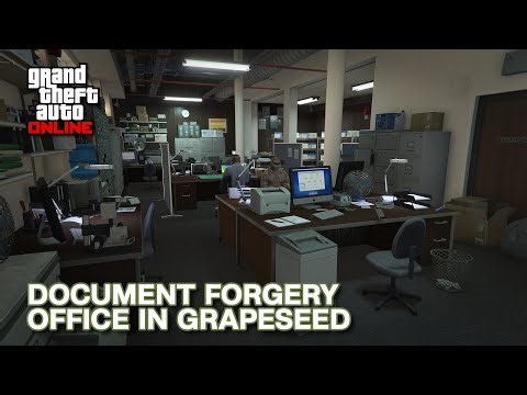 Document Forgery Office in Grapeseed - Interior + Exterior Tour in First Person | GTA Online | GTA 5