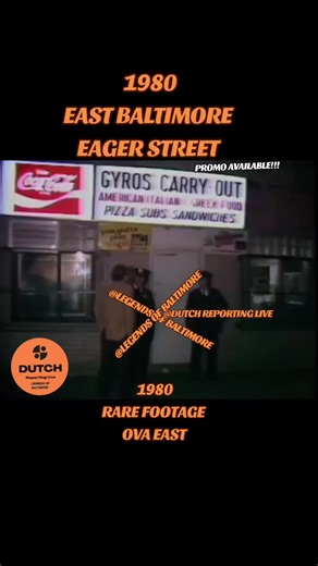 1980 EAST BALTIMORE EAGER STREET RARE FOOTAGE | baltimore