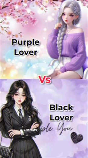 Purple Lovers VS Black Lovers 💜🖤 | Which Vibe is Better? \#shorts