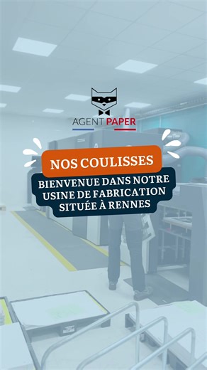 Suivez-nous dans les coulisses de fabrication d’Agent Paper ! 💡 #Agentpaper #fabtication #papier #papierrecycle #papercraft #imprimerie #MadeInFrance #ecolo #ecoresponsable #ecologie #decoupe #laser #expert #rennes #créativité #original #origami #Savoirfairefrançais #CréationsManuelles #madeinfrance