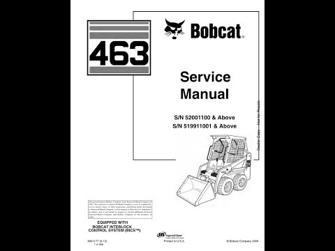 Bobcat 463 Service manual