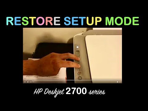 How To Restore SetUp Mode on HP Deskjet 2700 All-In-One Printer, review ?