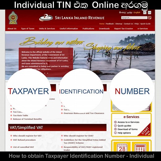 Cómo obtener el número de identificación del contribuyente en Sri Lanka