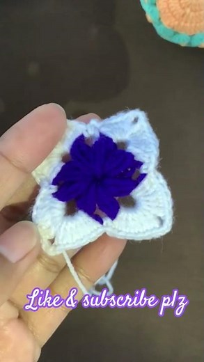 "super easy knitting for beginners"💯 how to make flower with woolen thread 💯 trending knitting