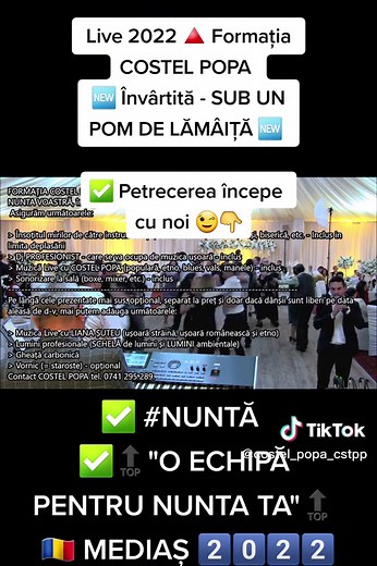 Formația COSTEL POPA - Învârtită la NUNTĂ 2022
