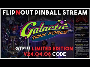 🔴LIVE - Galactic Tank Force by American Pinball!!!