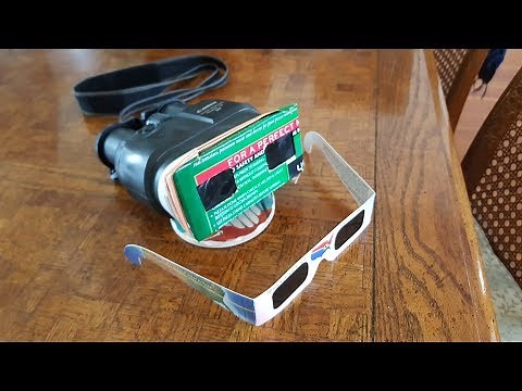 Making a Simple and Safe Binocular Solar Filter