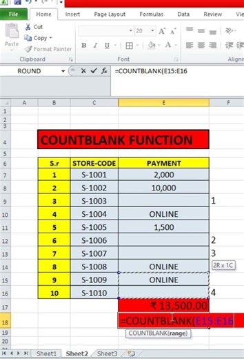 ☑️99% Log Excel ka COUNTBLANK Formula Galat Use Karte Hain 😱