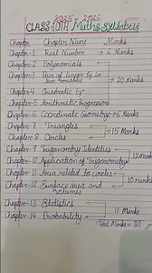 Class 10th maths syllabus 2025-26 new NCERT CBSE #class10thsyllabus#10thclass#10thmaths #maths#cbse