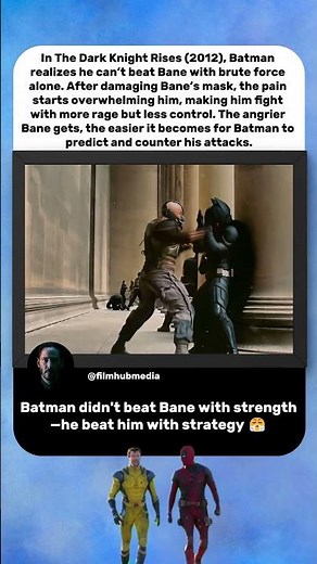 The Dark Knight Rises (2012) Batman Beat Bane With Strategy 🧠