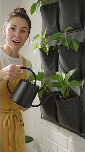 Hanging Wall Pocket Garden 🌿 Vertical Indoor Plant Idea