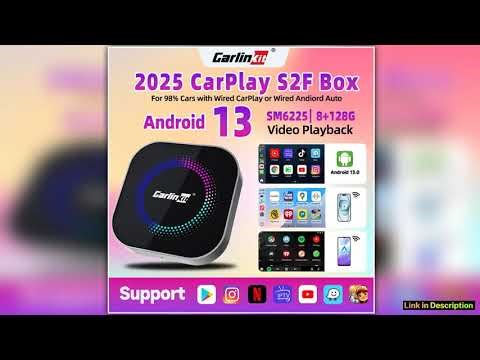 128G CarlinKit Wireless CarPlay QCM6225 Wired to Wireless CarPlay Adapter Auto Connect Car AI BOX P
