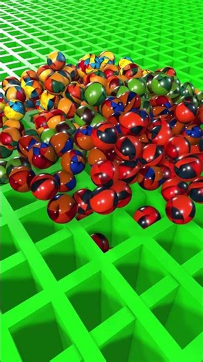 100% Satisfying Sphere Physics Simulation #physics #simulation