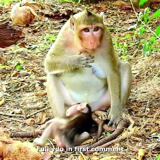 123K views · 1.3K reactions | Broken Heart Moment!! Mom’s Harsh Discipline H.u.r.ts Tiny Baby Monkey Badly 沈 Check full story in first comment | Hello Monkey | Facebook
