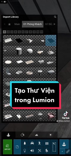 Tạo Thư Viện trong Lumion - Hướng Dẫn Chi Tiết