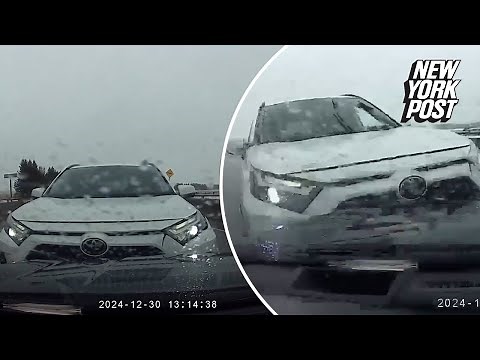 Wild road rage incident sees car drive head on towards other vehicle