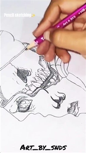 When Art Speaks Louder Than Words | Pencil Sketch #Shorts”#shorts #viral #trending