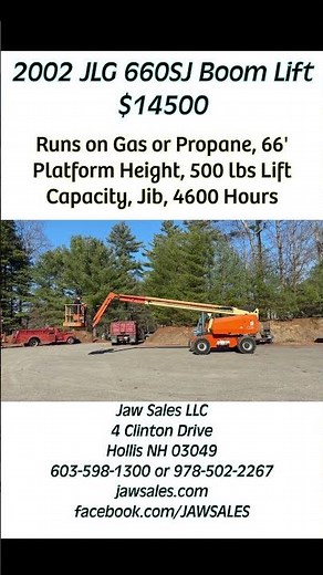 JLG 660SJ Boom Lift #construction #building #engineering