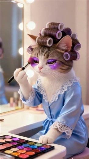 When You Want Your Eyebrows PERFECT 🤨💅 #Shorts #FunnyCats #Relatable