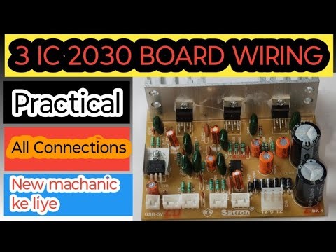 2030 IC 3-IC Board Wiring Full Tutorial | TDA2030 Amplifier Wiring Step-by-Step Hindi