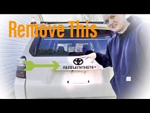Removing Car Logos/Emblems | Replaced “4Runner” with a New Sticker!