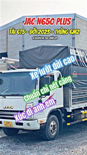 Urgent sale of JAC N650 Plus 6.6-ton truck - 2023 model - 6.2m cargo bed, original condition, gua...