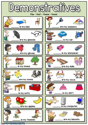 Demonstratives exercise