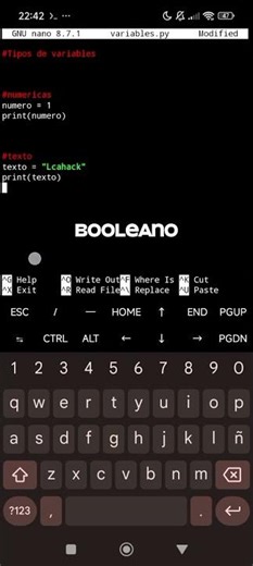 Variables en Python #tech #parati #android #fyp #programming