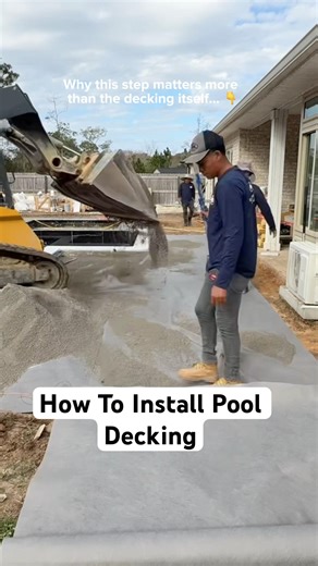 How To Install Decking! | Building a Pool #satisfying #construction #pooldesign #constructionlife