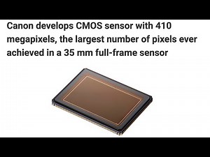Just announced: World's highest resolution Full Frame sensor from Canon: 410MP, 24K, 8fps!