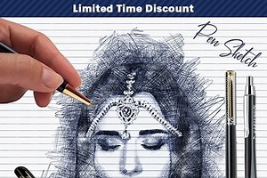 Pen Sketch Photoshop Action 25774811 - FreePSDvn