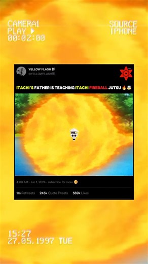 Itachi Father is Teach itachi Fire ball jutsu 🔥🤯 #itachi #shorts #kny #fyp #amv #anime