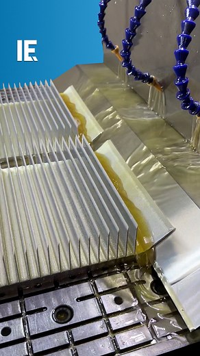 Heavy flood coolant is needed to stabilize the temperature of these chips. 📹: wekiko23 / IG | Interesting Engineering