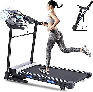 ANCHEER Treadmill with Auto Incline 15%, Smart App Control, Bluetooth Speakers, 12 Preset Programs, LCD & Heart Rate Monitor, 3.25HP Motor, Electric Folding Treadmill for Home 300LB Capacity
