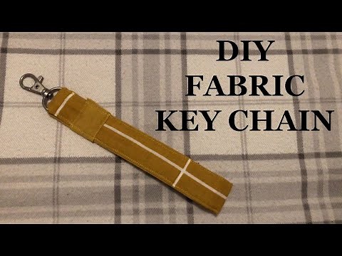 DIY Fabric Keychain From Fabric Scraps