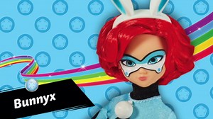 Amazon.com: Miraculous Ladybug Bunnyx 10.5" Fashion Doll with Fluff Kwami and Bunny Ears Headband by Playmates Toys : Toys & Games